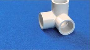 90 Degree Side Out Elbow Elbow Fitting for Schedule 40 PVC Pipe (Slip x Slip x Slip)