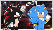 Movie Sonic And Movie Shadow Swap Bodies In VR CHAT?!