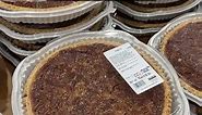 🥧 Pecan Pie is back at Costco! These have the flakiest crust, are apricot glazed, and taste SO good! $16.99! #costco #pecanpie #dessertlover #pielover
