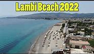 Lambi Beach 2022 on the island of Kos in Greece (4k)