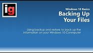How to Back Up Your Files/Computer in Windows 10
