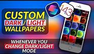 AUTOMATICALLY Change Dark and Light Mode Wallpapers on iPhone I Custom Light/Dark mode wallpapers