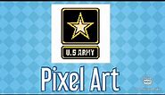 U.S. Army Logo Pixel Art