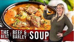 The Best Beef and Barley Soup