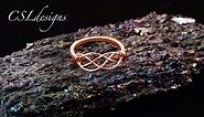 Celtic knot wirework ring