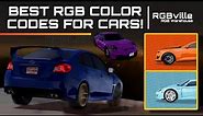 [BEST] RGB Color / Paint codes for cars! Greenville Roblox - ft. RGBville | RGB Warehouse | EuCars