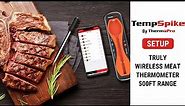 ThermoPro TP960 TempSpike Truly Wireless Bluetooth Meat Thermometer Setup Video