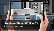 Scanning a Room in AR with LiDAR Scanner—Live Home 3D for iOS/iPadOS tutorials