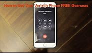 How to Use Your Verizon iPhone for FREE Overseas!