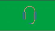 Headset Headphone Green Screen