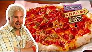 NOT Average Sausage & Pepperoni Pizza | Diners, Drive-ins and Dives with Guy Fieri | Food Network