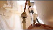 How to Disconnect "Quick Connect" Faucet Fittings