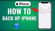 How To back Up A iphone (2023)
