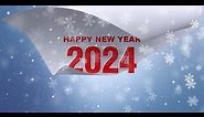 Happy New Year 2024 Wishes Card | Motion Graphics template - Envato elements