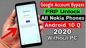All Nokia Phones ANDROID 10 Q FRP Unlock/ Google Account Bypass 2020 (Without PC)