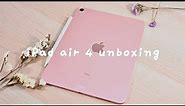 🌹 ipad air4 rose gold in 2022 unboxing + magic keyboard 📦