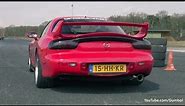 Mazda RX-7 FD3S 3-rotor Twin Turbo 550HP - Lovely Turbo Sounds!
