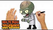 How to Draw Plants vs Zombies | Zomboss