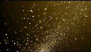 4K gold particles HD background video