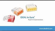 In-Sure® Push-In Wire Connectors Instructional Video