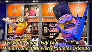 Villain-Con Evil Stuff Minions Gift Shop at Universal Orlando - Full Store Tour w/Merchandise & More