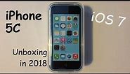 iPhone 5C (iOS 7) Unboxing in 2018