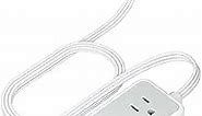 Small Flat Plug Power Strip, TESSAN Ultra Thin Extension Cord with 3 USB Wall Charger (1 USB C), 3 Outlets Mini Charging Station, 5 ft Slim Plug for Cruise Travel Office School Dorm Room Essentials