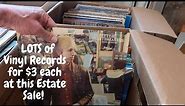 Large Vinyl LP Record Haul From This Estate Sale in 4K