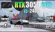 RTX 3050 8GB + i5 2400 : Test in 9 Games - Budget Gaming PC