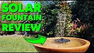 Bird Bath Solar Fountain Water Feature | REVIEW