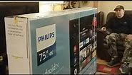 Philips 75" 4K Android TV Unboxing