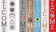 Welcome Stencil, Extra Large Stencils for Painting on Wood Reusable, Sunflower Stencil and Other Wood Stencils, Wood Craft Supplies for Welcome Wood Sign 6ft Tall, Letter Stencils from Ulpo Crafts