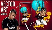 Now You can also create it || vector art mobile tutorial