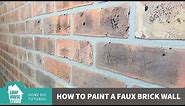 How to Paint Faux Brick Wall Panels
