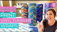 😍 How to Print a Vinyl Tumbler Wrap (Inkjet Printable)