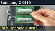 Samsung QX410 RAM Upgrade and Install | Step-by-step DIY Tutorial