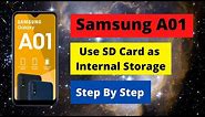 How To use SD Card as Internal Storage in Samsung A01 (Step By Step)