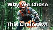 Husqvarna 445 Chainsaw unboxing and review. Why we chose it!