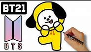 How to Draw BT21 Chimmy step by step | BTS Jimin persona | BT21 Chimmy