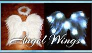 DIY Angel Wings / DIY Angel Wings with lights 😇 / Halloween Angel costume/ Christmas Angel costume