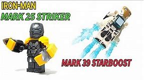 Iron Man armor Mark 25 Striker Mark 39 Starboost moc lego