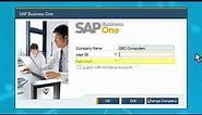 How to Log In to an SAP Business One System