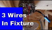 How To Wire A Light Fixture With Red Black And White Wires