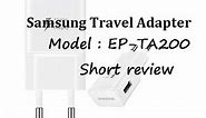 Samsung travel Adapter EP-TA200 | Technical Azs