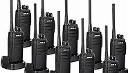 Case of 10,Retevis RT21 Two-Way Radios Rechargeable Long Range Walkie Talkies Hand Free 16CH Business 2 Way Radios, Wall Charger Base, 1100mAh Battery