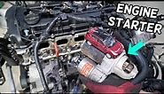 HYUNDAI TUCSON ENGINE STARTER REPLACEMENT REMOVAL LOCATION