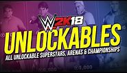 WWE 2K18: All Unlockables (Superstars, Legends, Managers, Arenas & Championships)