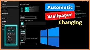 How to Enable New AUTO CHANGE wallpapers in Windows 11/10/7🔥🔥🔥