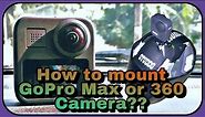 How to mount GoPro Max or 360 action camera on a helmet