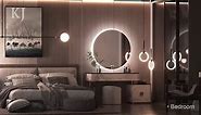 Keonjinn Backlit Mirror 72 x 36 Inch LED Bathroom Mirror with Acrylic Wrapped Light Strips, Anti-Fog, Stepless Dimmable, Large Lighted Vanity Mirror for Wall, Memory Function (Horizontal/Vertical)